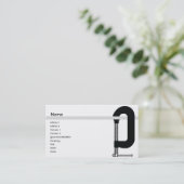 lamp - zakelijk visitekaartje (Staand voorkant)