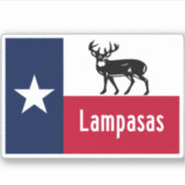Lampasas Texas Sticker (Voorkant)