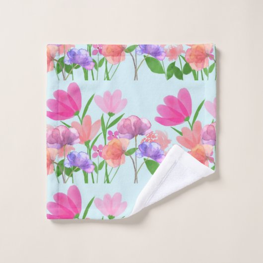 lampdeksel voor floreel patroon bad handdoek (Wasdoekje)