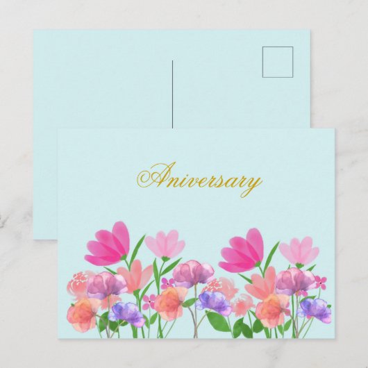 lampdeksel voor floreel patroon briefkaart (Voorkant / Achterkant)