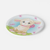 Lampen en botervliegen papieren bordje (Gekanteld)