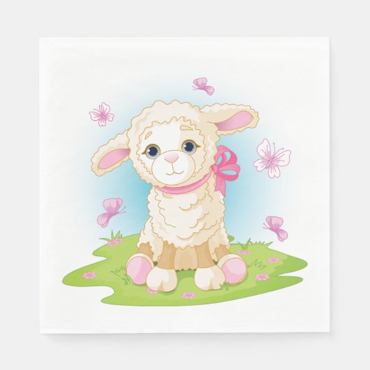 Lampen en botervliegen servet (Voorkant)