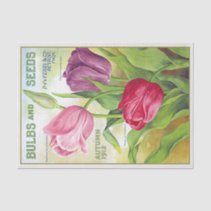  lampen en zaden 1912 Tulpen Tissuepapier