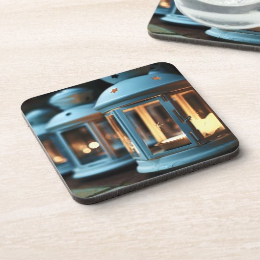 Lampen, lampjes en kaarsen bier onderzetter (Linkerzijde)