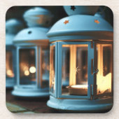 Lampen, lampjes en kaarsen bier onderzetter (Voorkant)