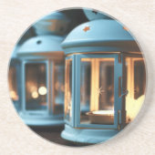 Lampen, lampjes en kaarsen zandsteen onderzetter (Voorkant)