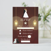 Lampen RSVP Kaartje (Staand voorkant)