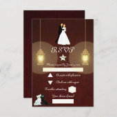 Lampen RSVP Kaartje (Voorkant / Achterkant)