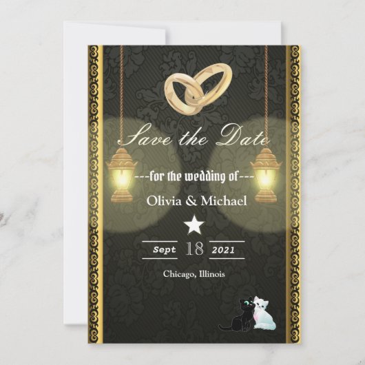 Lampen Save The Date (Voorkant)