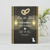 Lampen Save The Date (Staand voorkant)