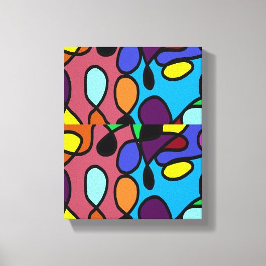 Lampen van kerstland canvas afdruk (Voorkant)