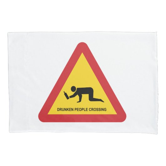 LAMPENDE MENSEN OVERSTEKEN VERKEERSBORD KUSSENSLOOP (Voorkant)