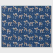 Lampfreniedopapier (marine) cadeaupapier (Vlak)