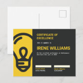 Lampje Academisch Certificaat Briefkaart (Voorkant / Achterkant)