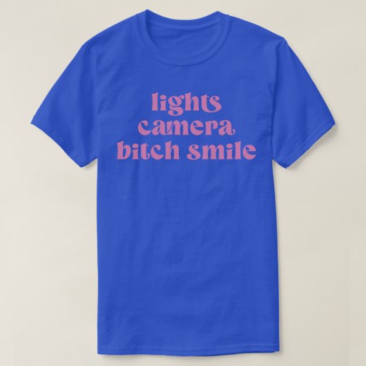 lampjes camera batch smile tsShirt T-shirt (Design voorkant)