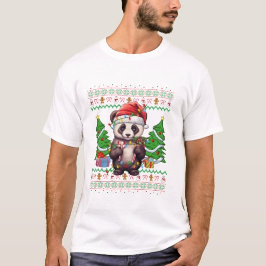 Lampjes Xmas Tree Ugly T-shirt (Voorkant)