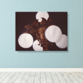 Lamplicht van demonen canvas afdruk (Insitu (Houten vloer))