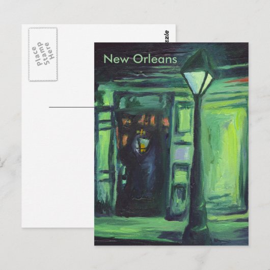 Lamplight, New Orleans Briefkaart (Voorkant / Achterkant)