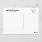 Lamplugh Glacier, Glacier Bay National Park Briefkaart (Achterkant)