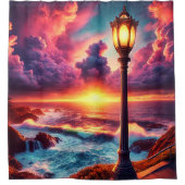 Lamppost Art Douchegordijn (Voorkant)
