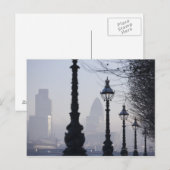 Lamppost door de Theems Briefkaart (Voorkant / Achterkant)