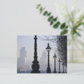 Lamppost door de Theems Briefkaart (Staand voorkant)