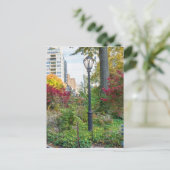 Lamppost en bank briefkaart (Staand voorkant)