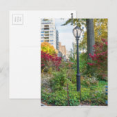 Lamppost en bank briefkaart (Voorkant / Achterkant)