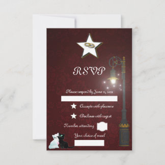 Lamppost RSVP Kaartje