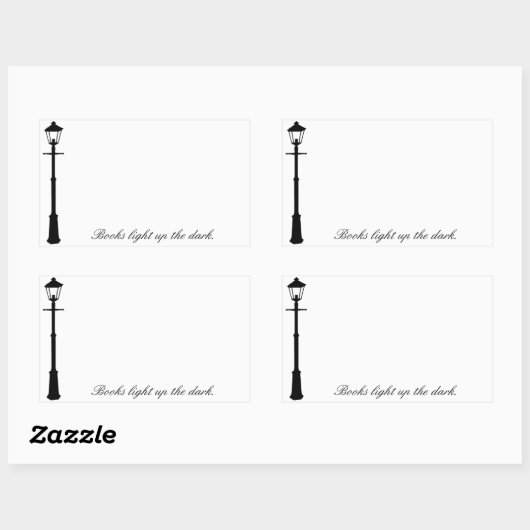 Lamppost Sticker Bookplate (Vel)