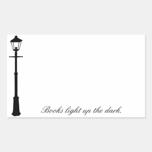 Lamppost Sticker Bookplate (Voorkant)