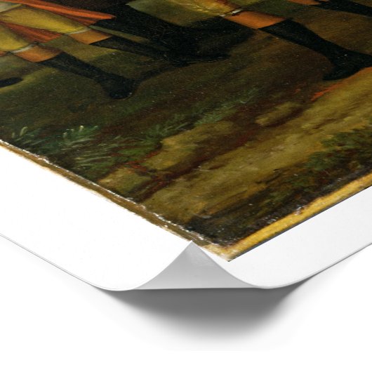 Lamprey, met zijn eigenaar, Sir William Morgan, bi Poster (Hoek)