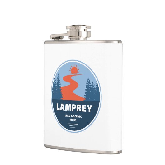 Lamprey Wild en de Schilderachtig rivier New Hamps Heupfles (Links)