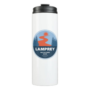 Lamprey Wild en de Schilderachtig rivier New Hamps Thermosbeker