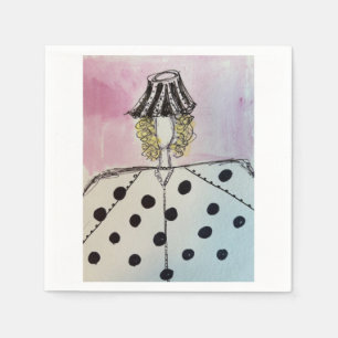 Lampshade Dames Cocktail Servetjes Servet