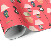 Lampverlooppapier - rood cadeaupapier (Rol Hoek)