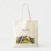 Lampvogels, naam script tote bag (Voorkant)