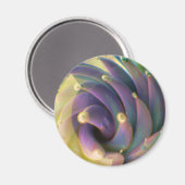 Lampwork Boro Glass Zee Pastel Lotus Bubble Magnet (Voorkant / Achterkant)