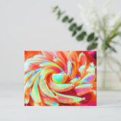 Lampwork Boro Rainbow Glass Pastel Art Briefkaart (Staand voorkant)