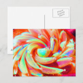 Lampwork Boro Rainbow Glass Pastel Art Briefkaart (Voorkant / Achterkant)