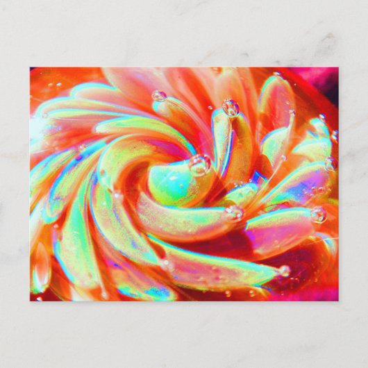 Lampwork Boro Rainbow Glass Pastel Art Briefkaart (Voorkant)