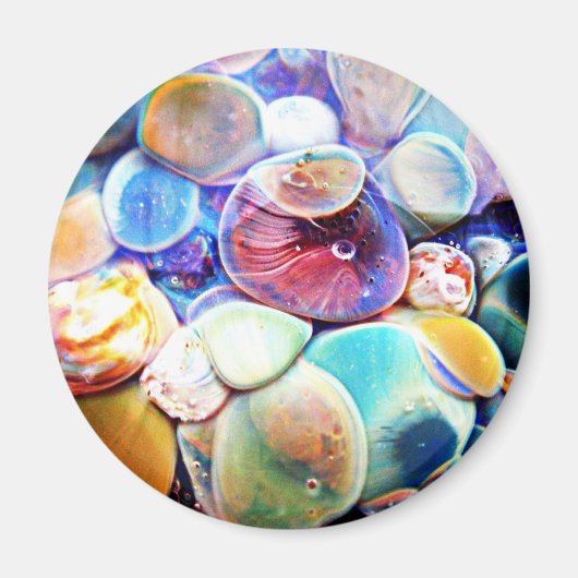 Lampworkglas Abstracte Onderwatersteenmagneet Magneet (Voorkant)