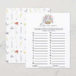Lams - Baby Item Spel. Baby Shower Spel