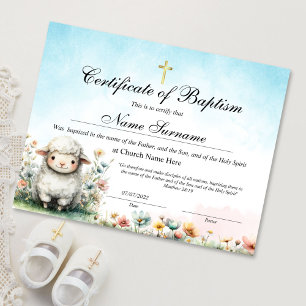 Lams Doopcertificaat, Baby Inwijding