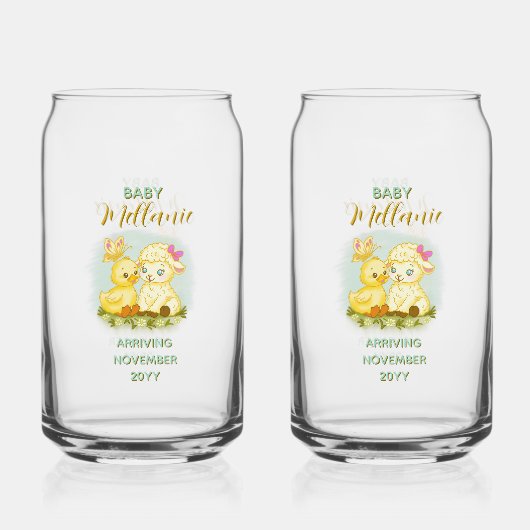 Lams- en eend soda glas (Voorkant)