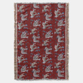 Lams Frenzy Worpdeken (Burgundy) Deken (Voorkant Verticaal)