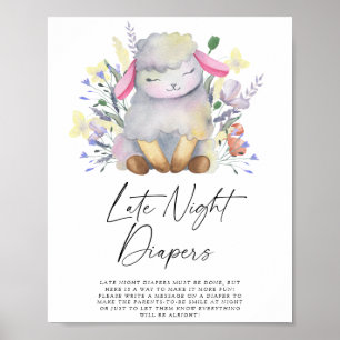 Lams - Late night luierspel Poster