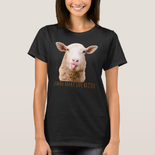 Lams maken het leven beter Cute Schaap Lammerboer T-shirt