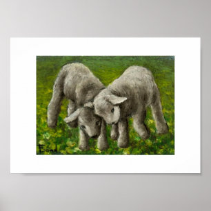 Lamsgevecht afdrukken poster