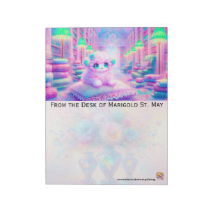 Lamsk in de bibliotheek notitieblok